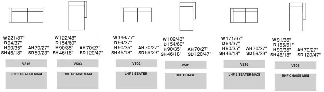 Rossini Sofas Диван с шезлонгом sun-id-1500277 - Вид №5