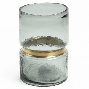 Ваза стеклянная цилиндр серая 23,5 см Jambala от La Forma LA FORMA JAMBALA 343206 Серый