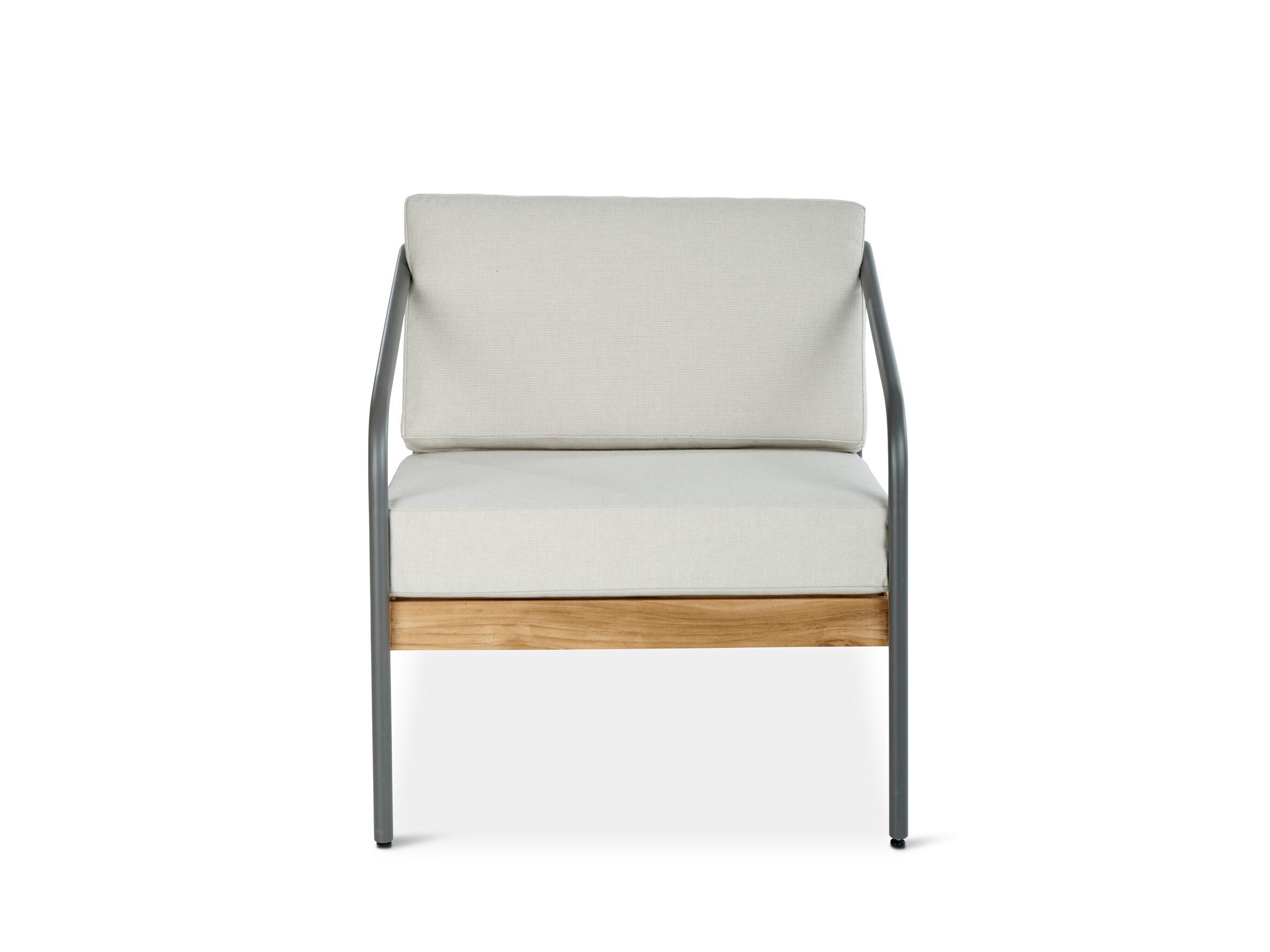 Алюминиевый и деревянный садовый стул с подлокотниками Walters North Fork ARCH-00039861 - Вид №1