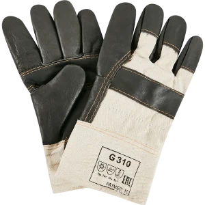 Перчатки кожаные G310, утепленные