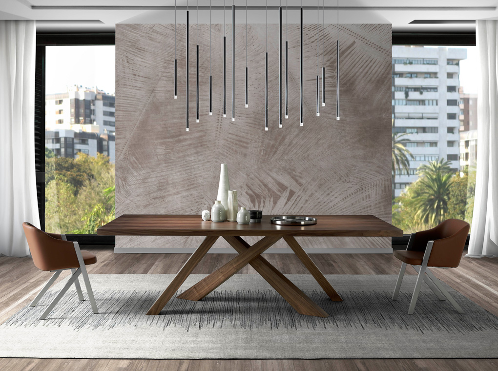 071200 Обеденный стол CPM3775 орех Angel Cerda  - Вид №3