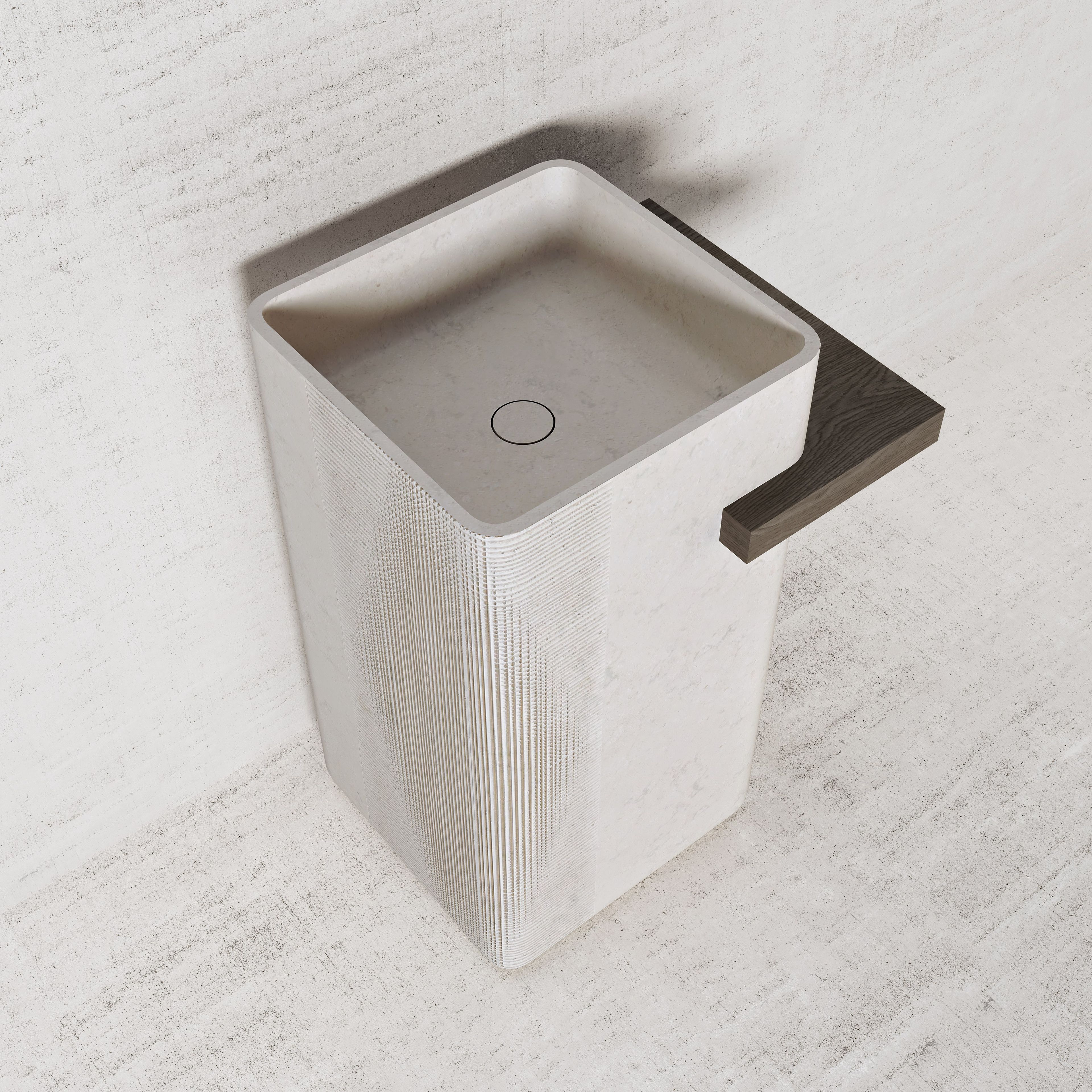 Отдельно стоящий умывальник из натурального камня Davani Meridian ARCH-00138139 - Вид №2