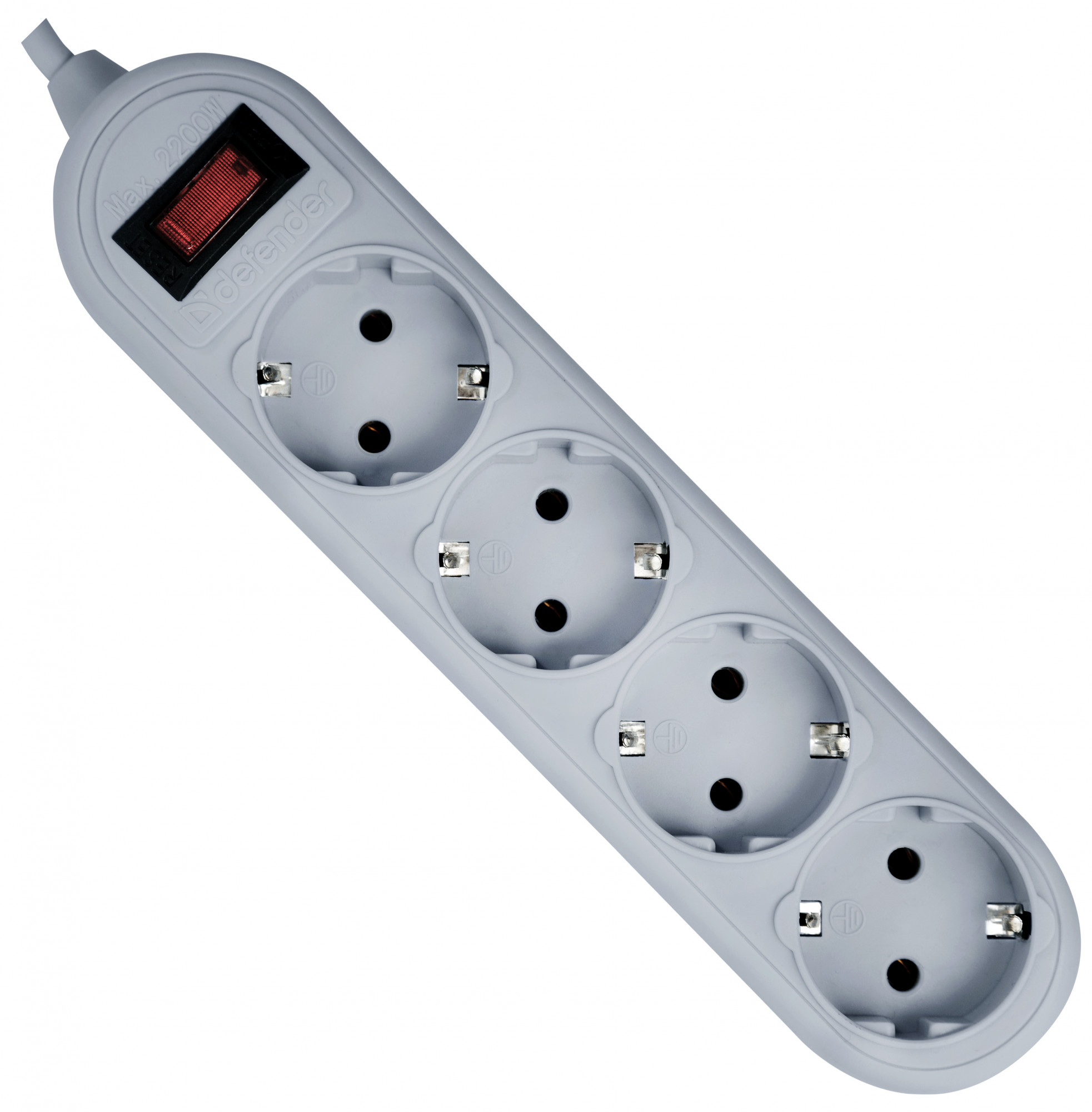 99487 Surge protector es lite 1.8 1,8m, 4 розетки Defender Santreyd 