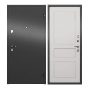 92052225 Входная дверь Unicorn Apartment правый 205x96см цвет графит букле/белый софт STLM-1492300