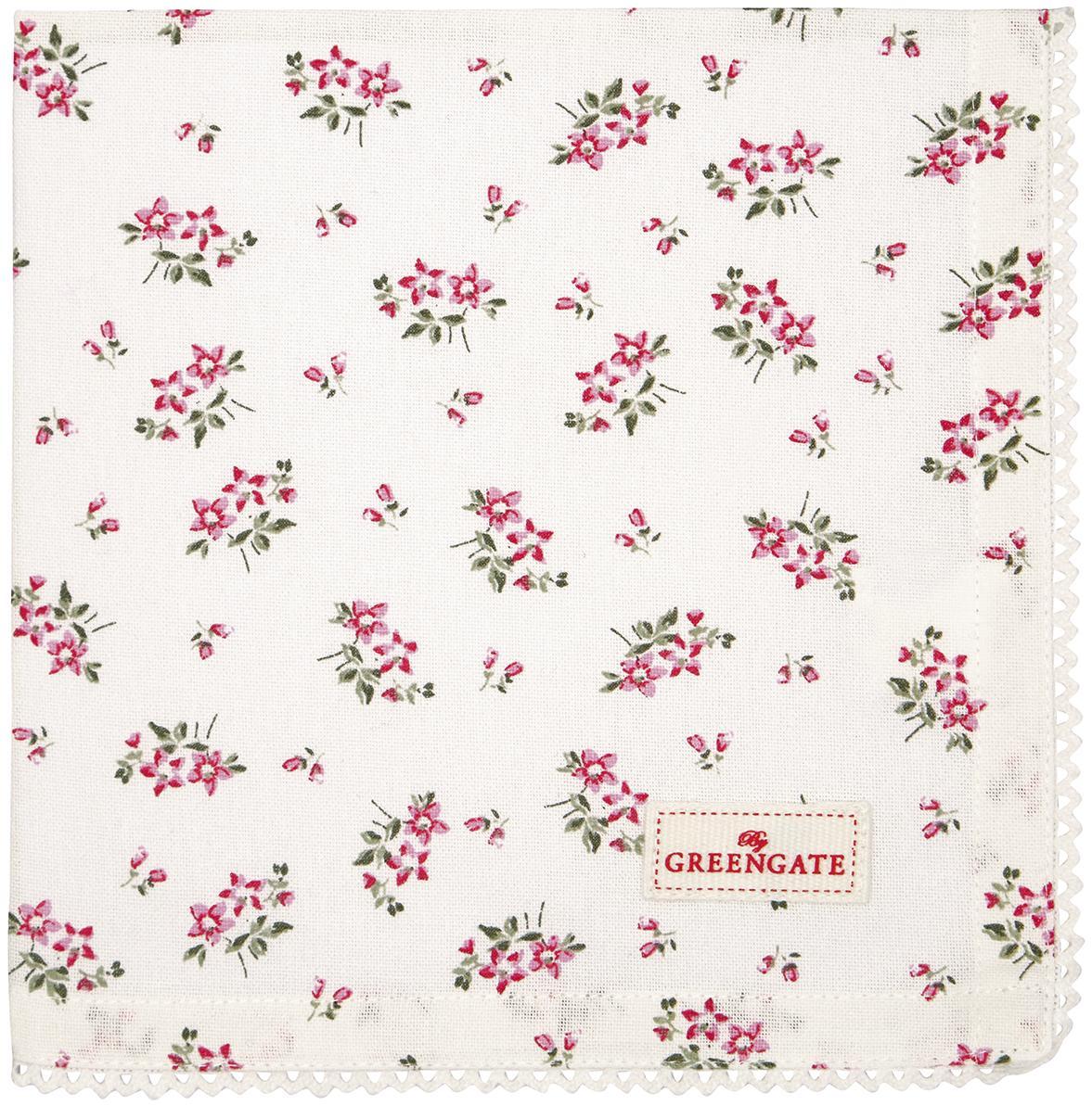 Салфетка Avery white 40х40 см Greengate COTNAPWLAVY0108