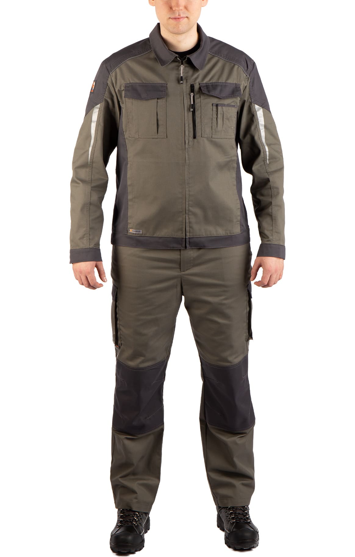 4974817 Костюм  NEW серый хаки графит STATUS  Летняя спецодежда  размер 52-54/182-188  - Вид №16