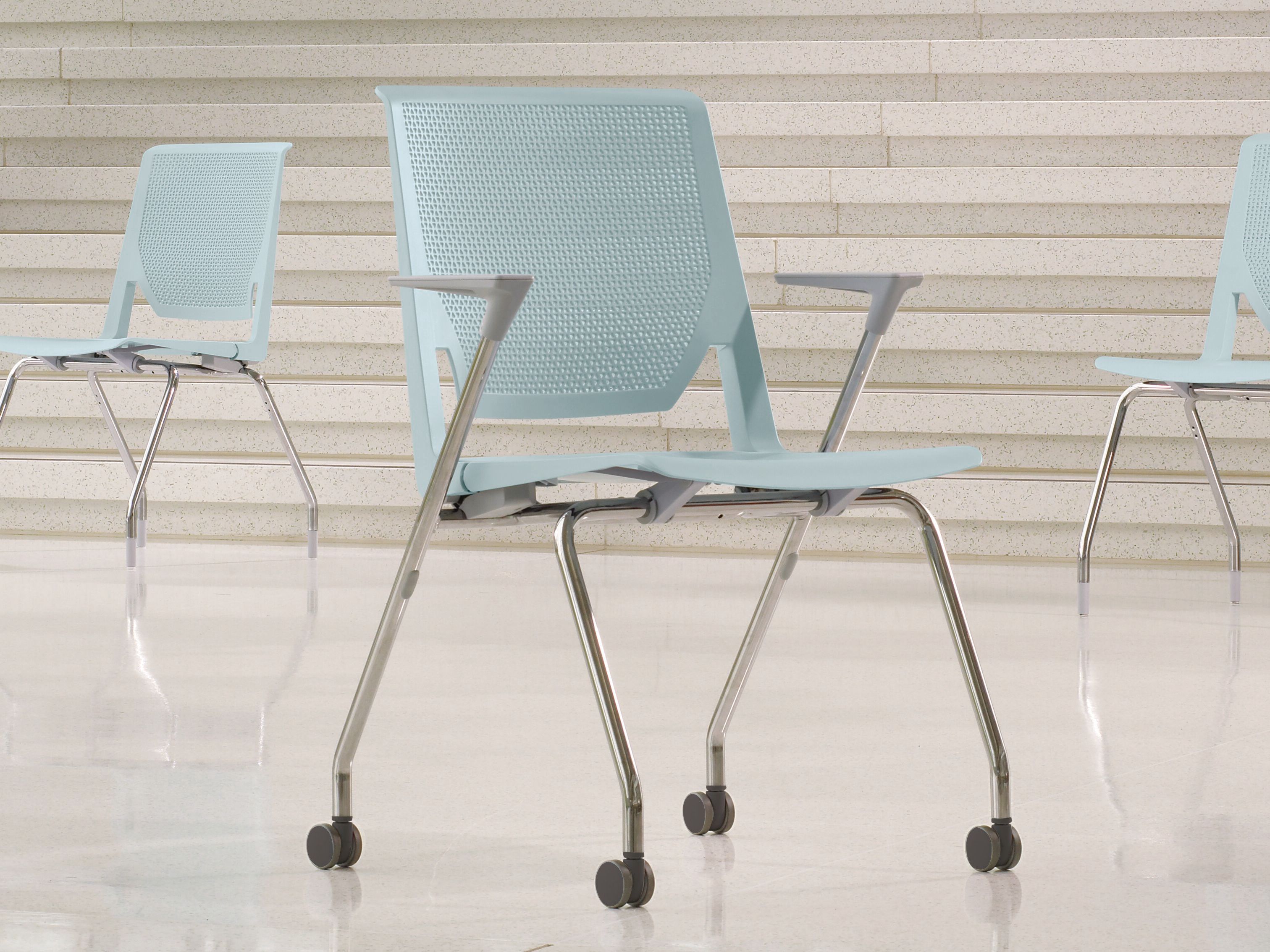 Тканевый стул для конференций с колесами Haworth Very ARCH-00116356