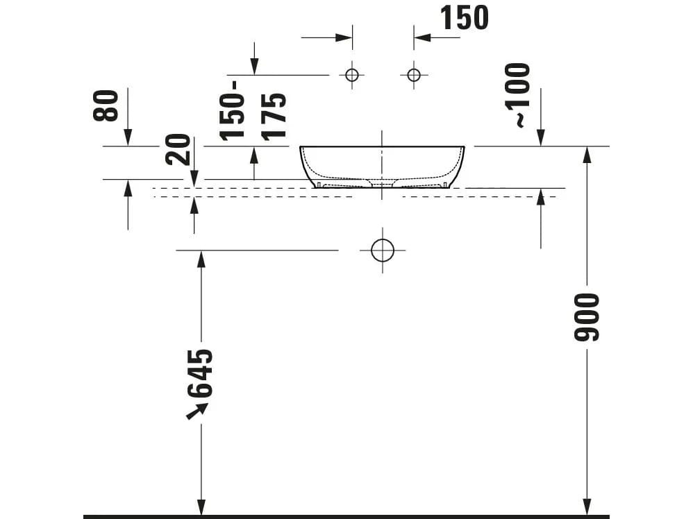 Керамическая круглая столешница Duravit Sivida ARCH-00084355 - Вид №7