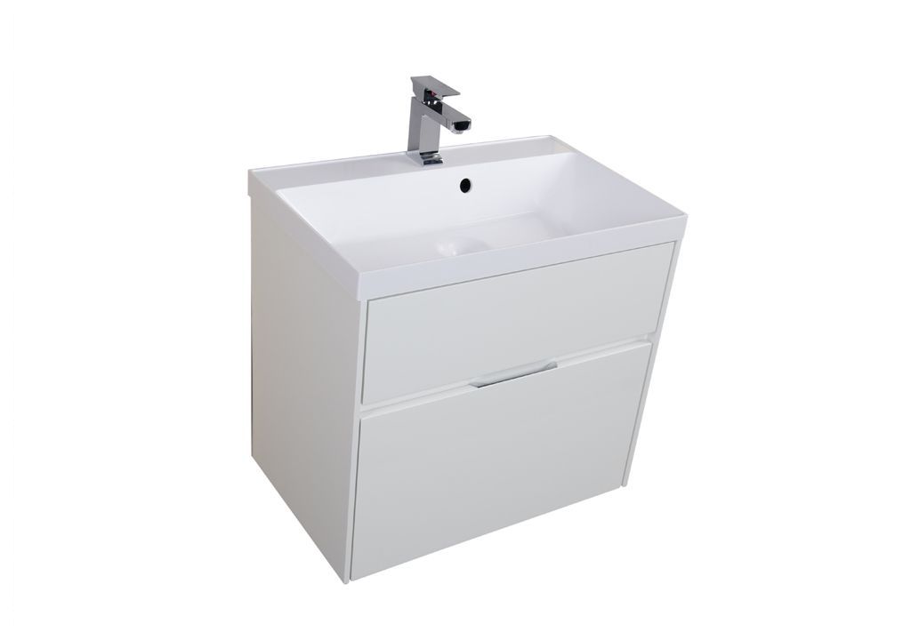 Тумба с раковиной Aquanet Латина 70 белый (2 ящика) 0018003200179394 - Вид №3