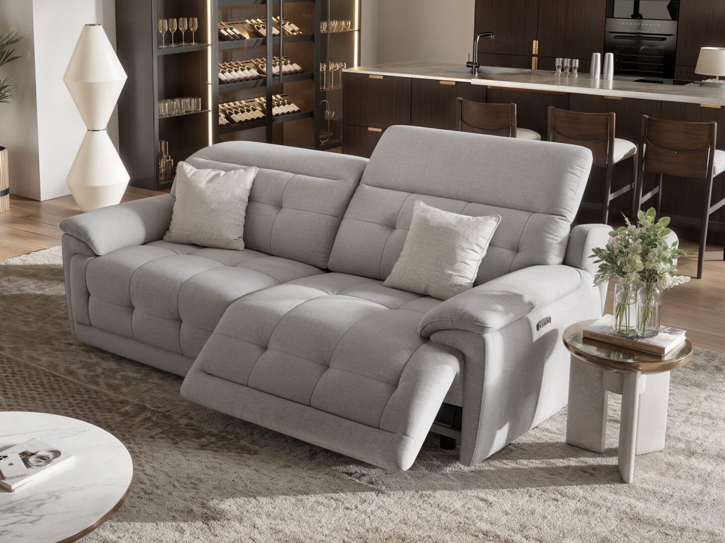 Домашний кинотеатр 3 местный тканевый диван Sofanella Vegas ARCH-00073812 - Вид №5