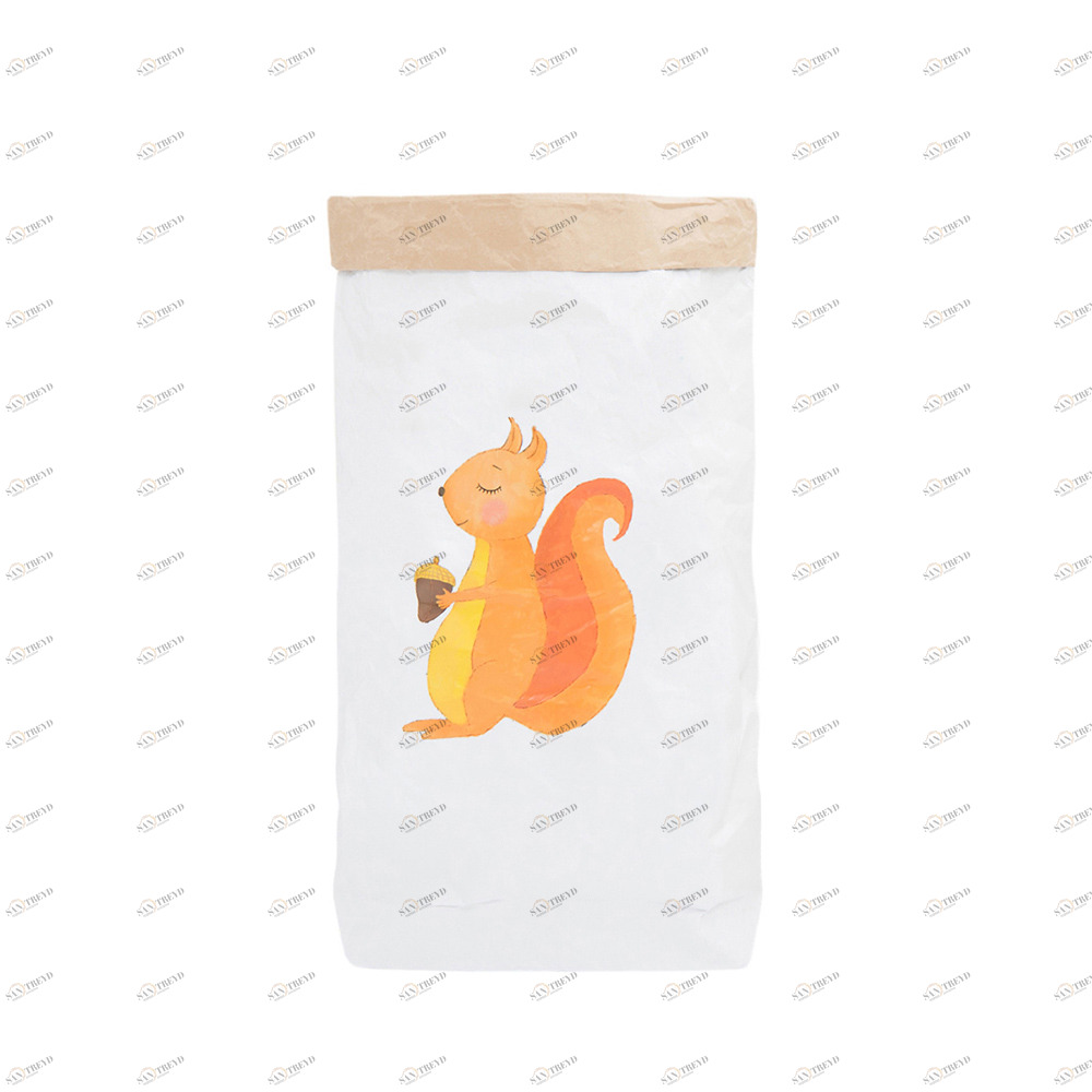 Эко-мешок для игрушек "Белочка" из крафт бумаги VAMVIGVAM  282029 Белый;бежевый Santreyd 