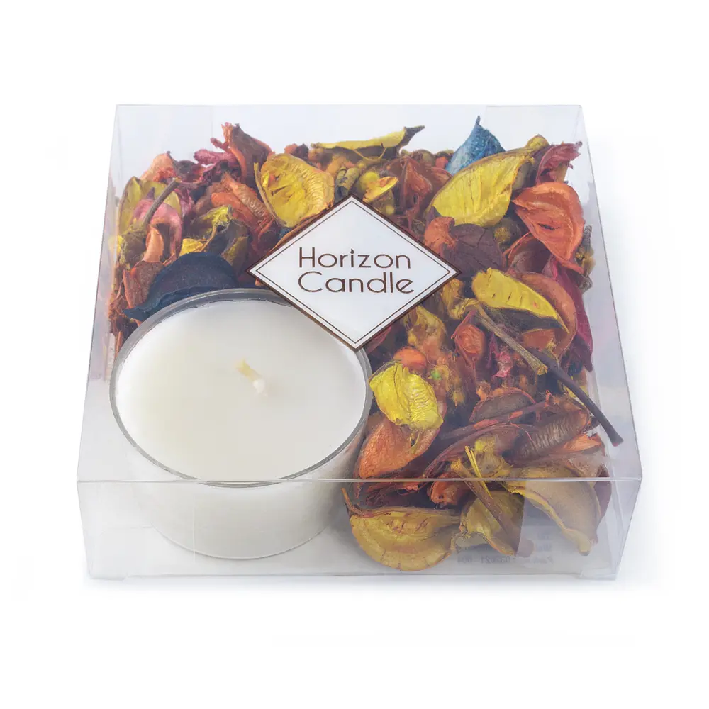 89348724 Свеча чайная ароматизированная с саше Ваниль бежевая 3.3 см STLM-0824398 HORIZON CANDLES  - Вид №1