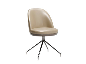 Кожаный поворотный стул