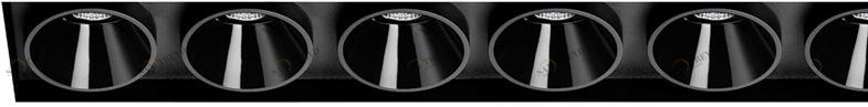 Arkoslight Многоточечный встраиваемый алюминиевый светодиодный прожектор Black foster sun-id-1356039
