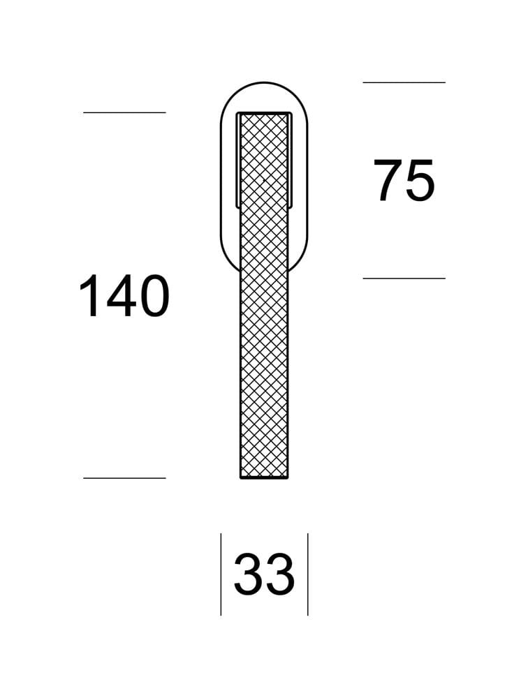 Латунная оконная ручка DK на розетке Ento шток ARCH-00117905 - Вид №2