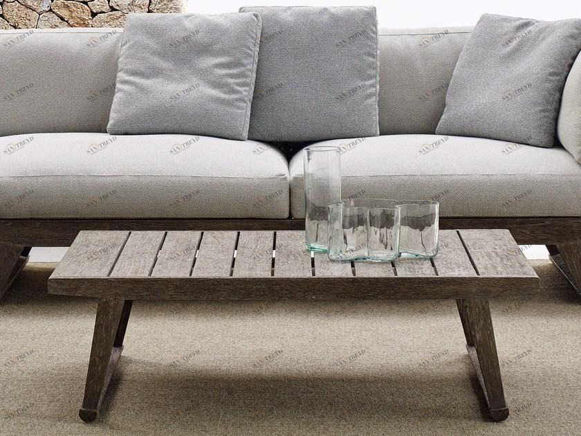 B&B Italia Outdoor Прямоугольный столик для сада из тика Gio sun-id-1381252