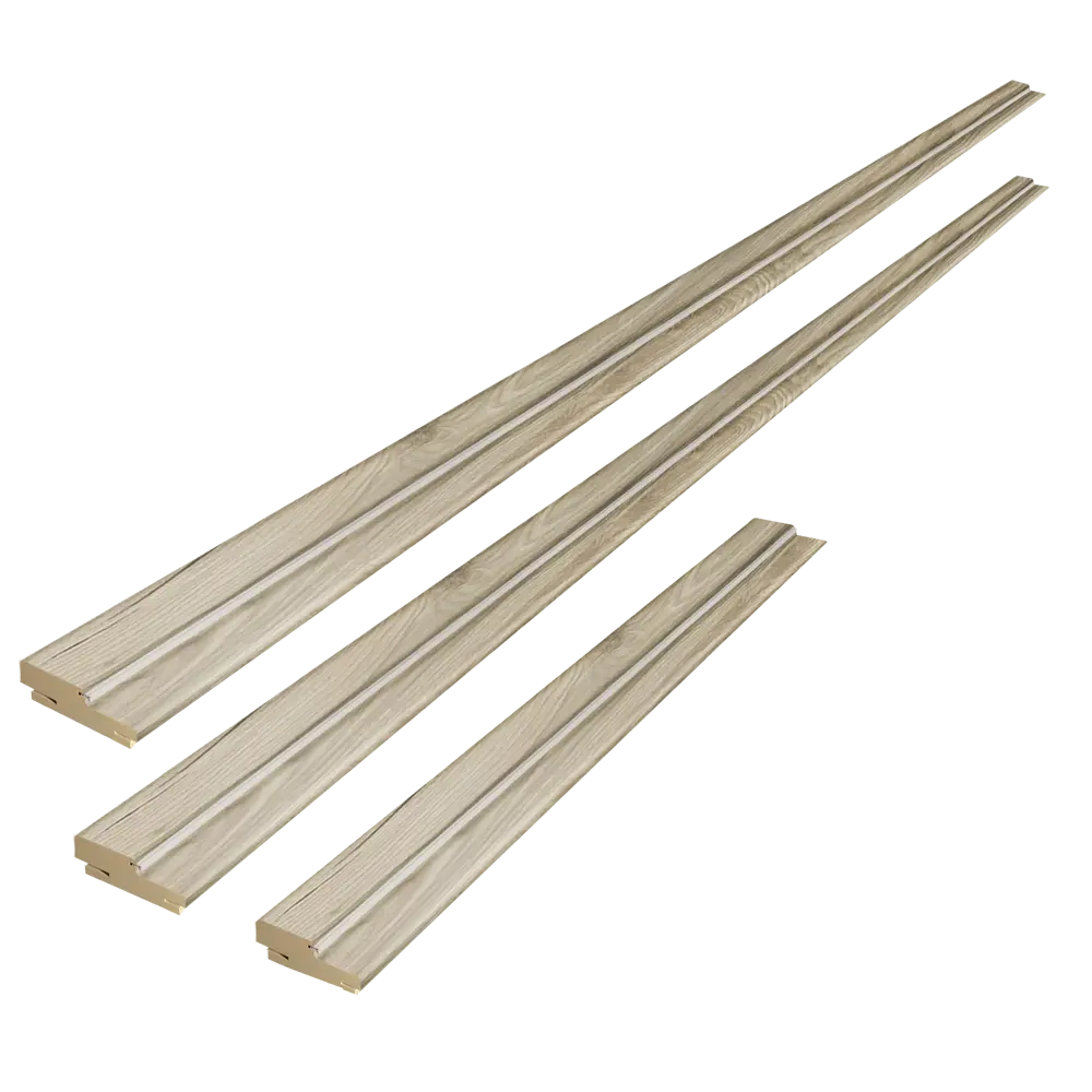 Комплект дверной коробки Skyline 2/3 телескопический 2070x74x2.8 мм ПВХ цвет дуб рустик (2.5шт.) VELLDORIS STLM-2128536 - Вид №1