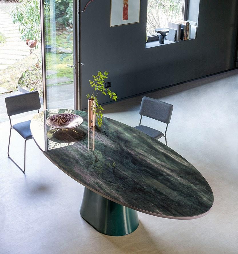 Devina Nais Стеклянный стол под мрамор sun-id-1437100 - Вид №1