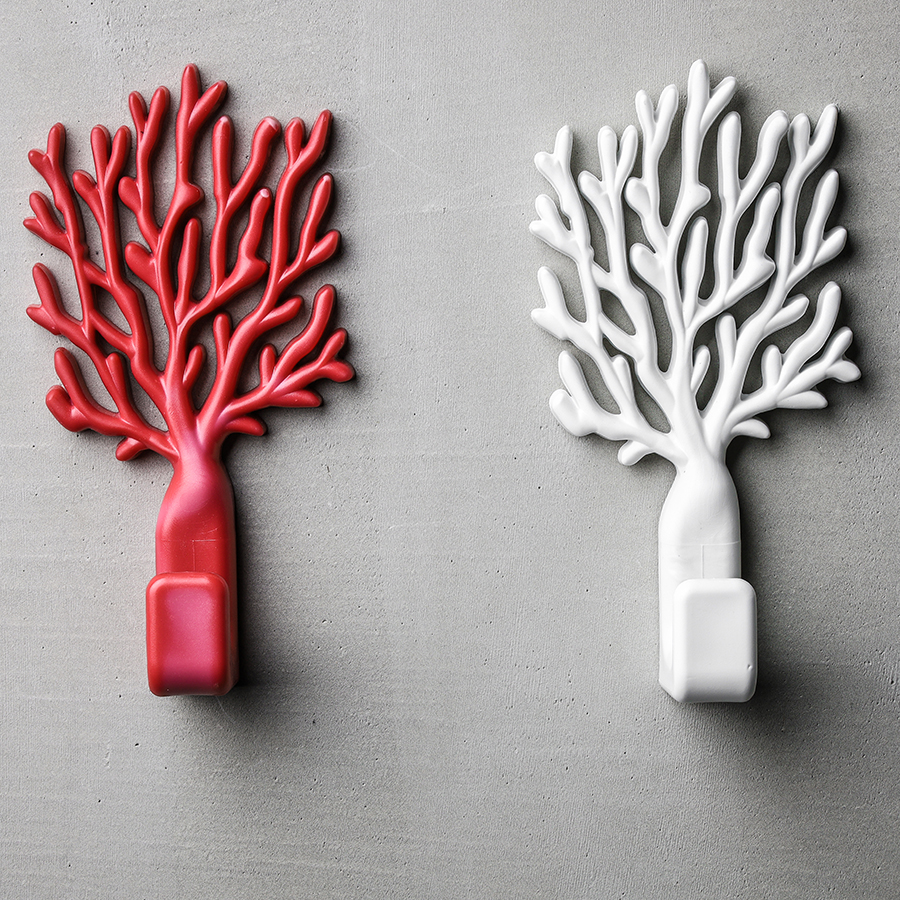 QL10334-RD Крючок coral красный Qualy  - Вид №2