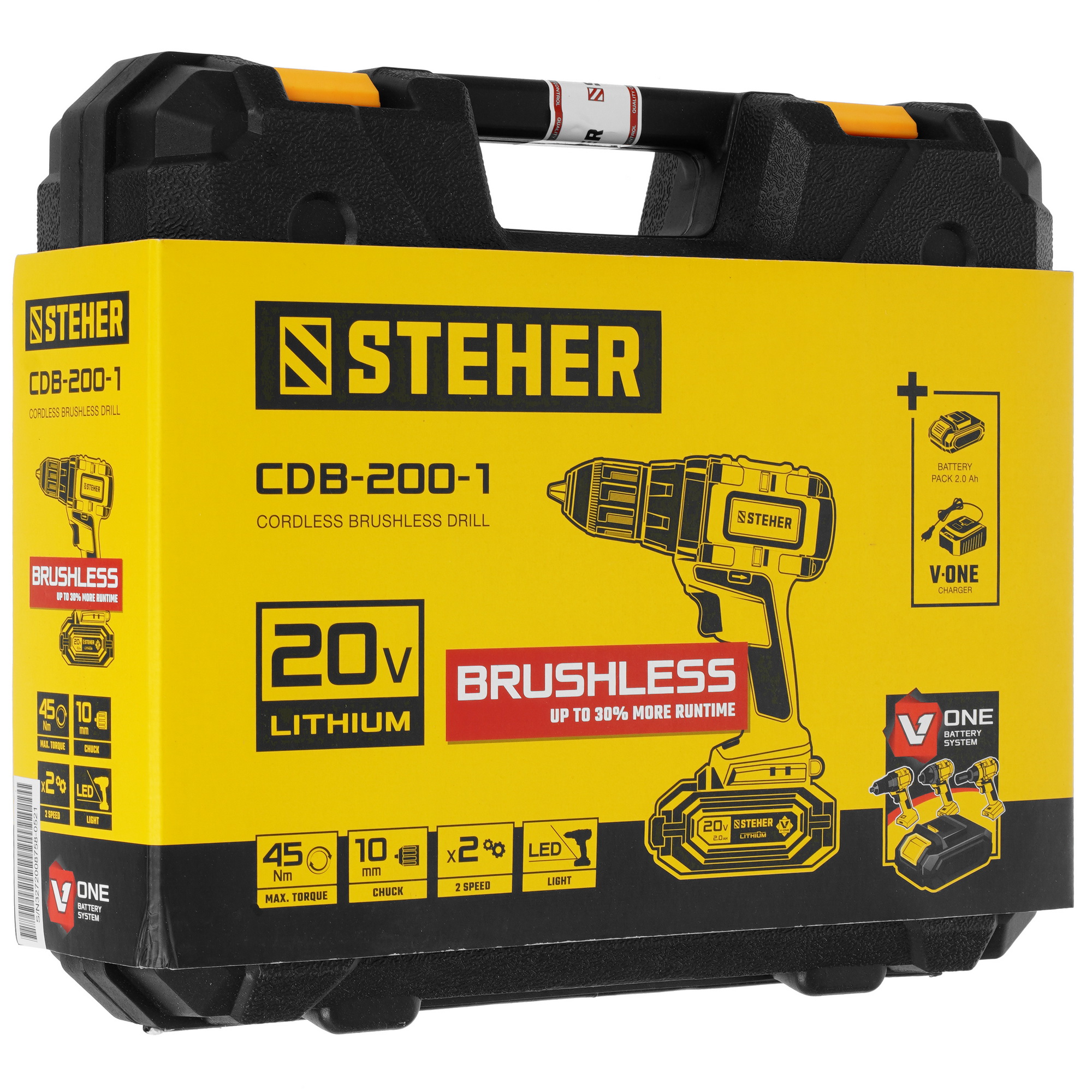 Дрель-шуруповерт STEHER CDB-200-1 9962329 STDN-0145289 - Вид №10