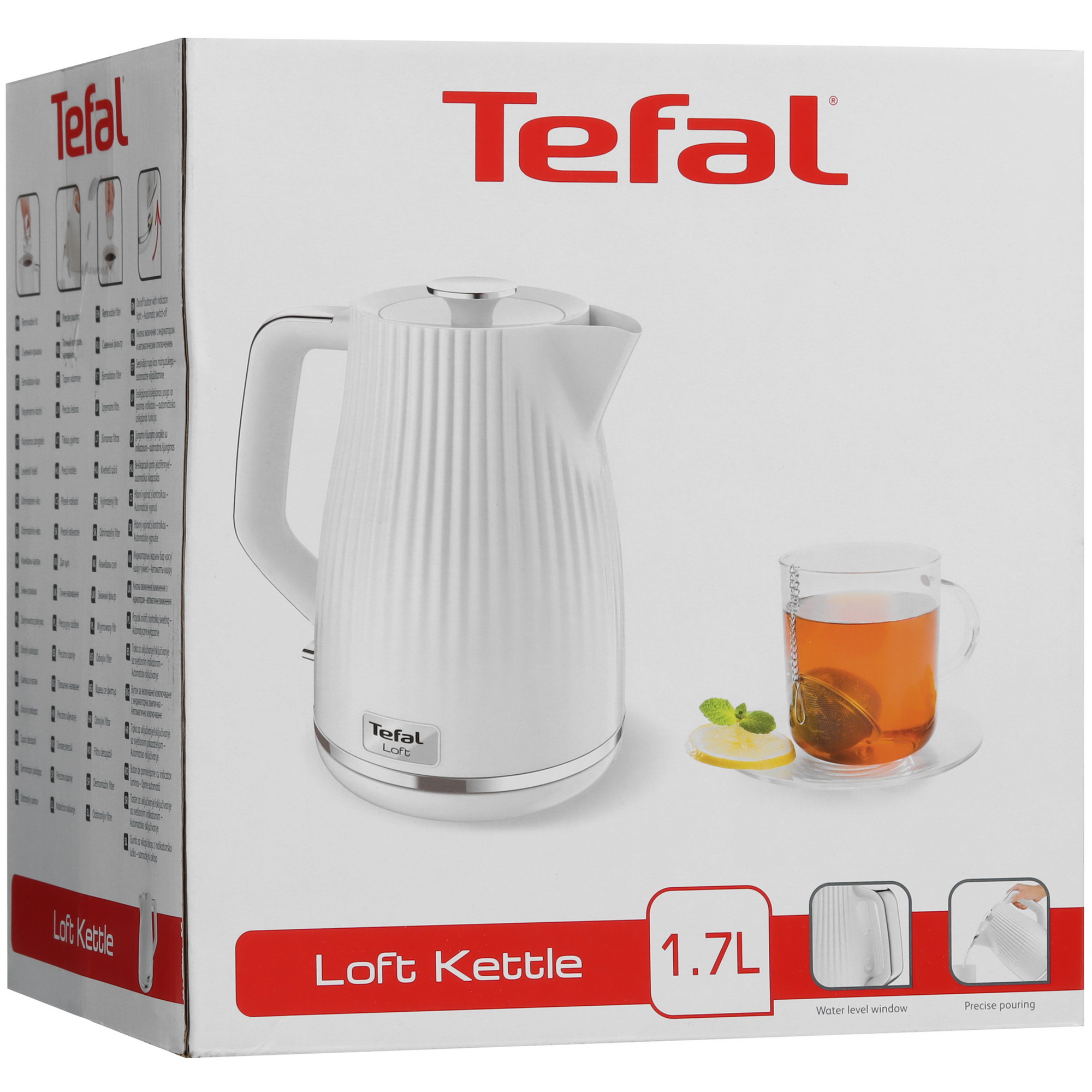 8199284 Электрочайник Tefal Loft KO250130 белый STDN-0149265 - Вид №7