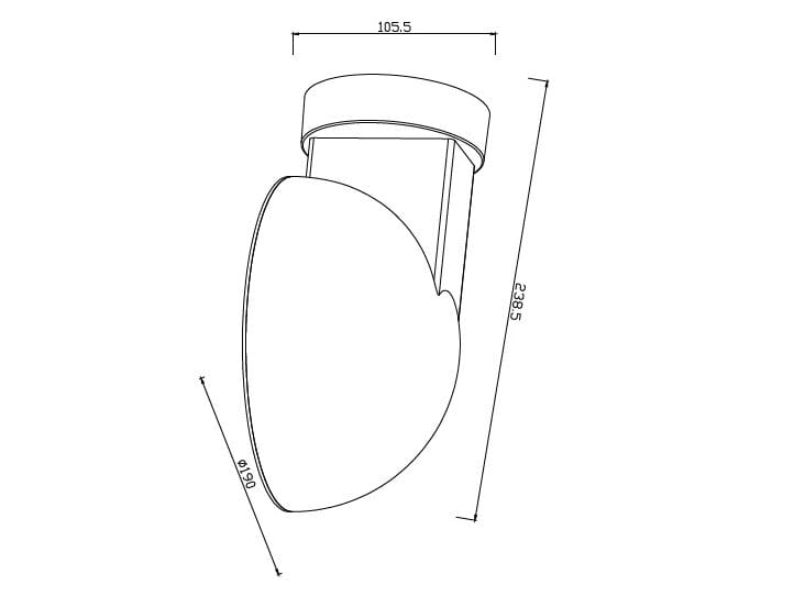 Пластиковый наружный настенный светильник Nordlux CLARSO ARCH-00024073 - Вид №4
