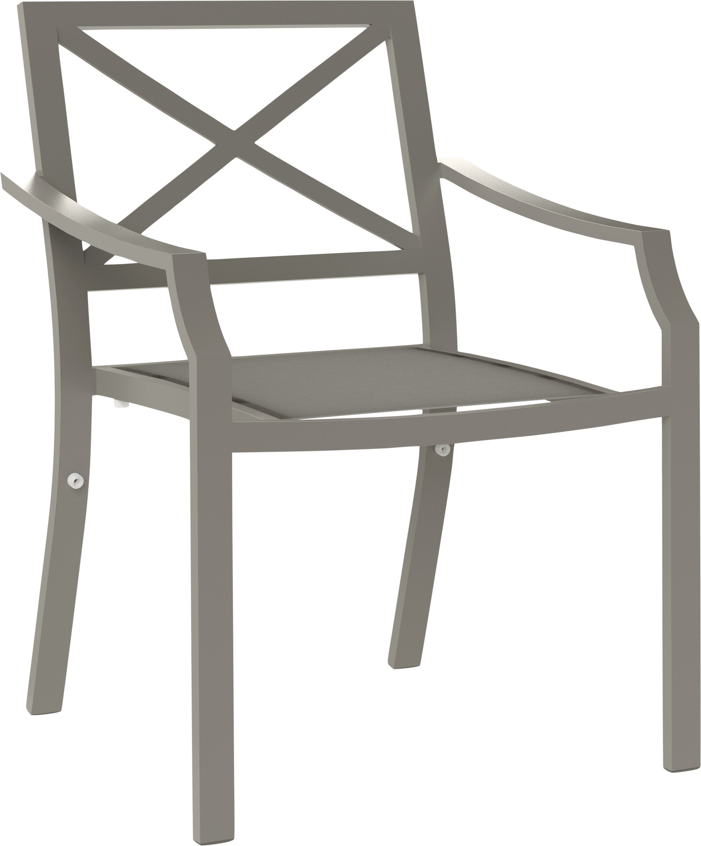 Алюминиевый штабелируемый садовый стул с подлокотниками JANUS et Cie Fiore ARCH-00126386 - Вид №1