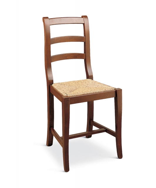 2501/p Tifernoit Стул "Чиоччола" с соломенным сиденьем. Soggiorno 