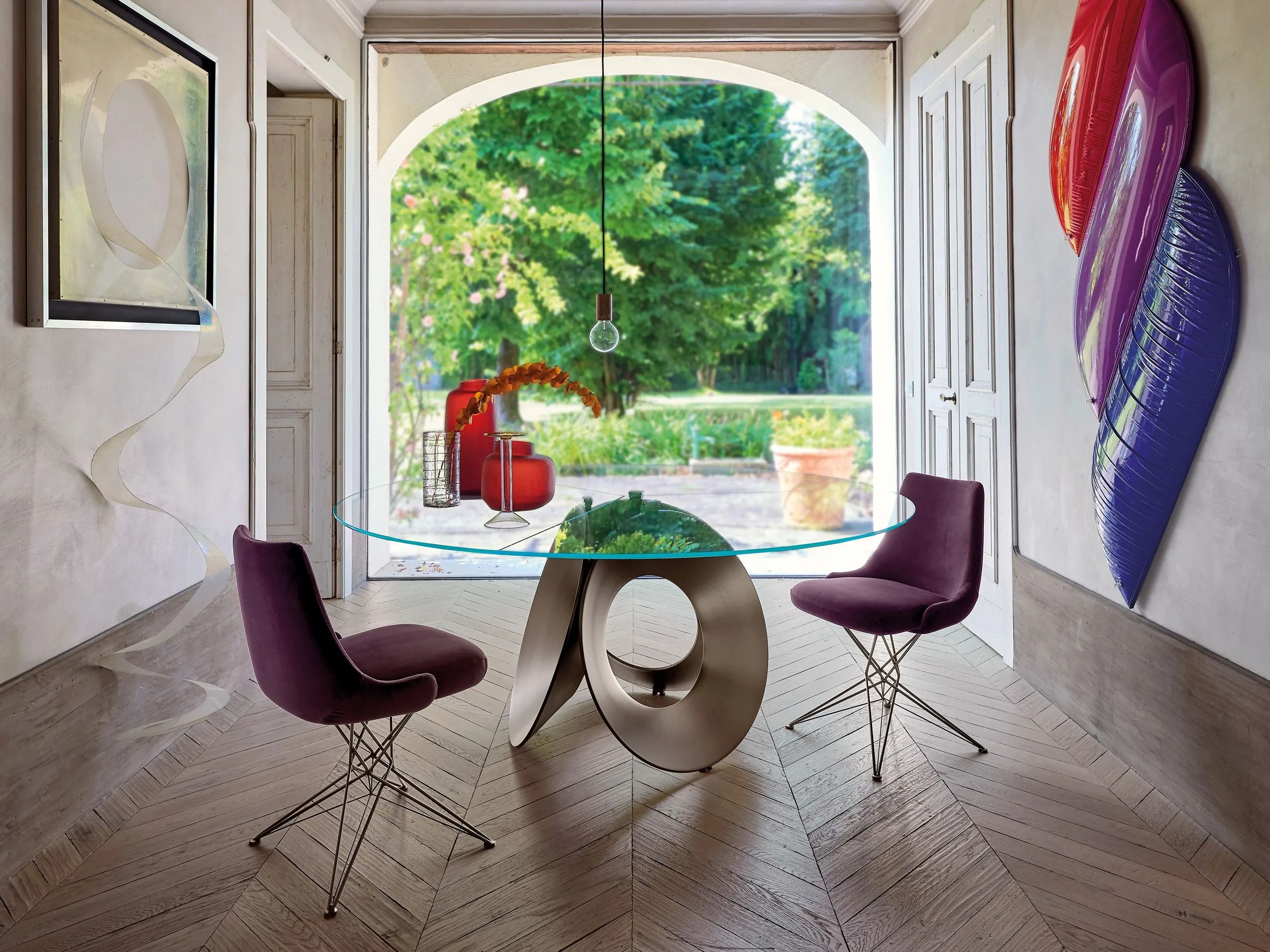 Круглый стеклянный стол Arketipo ORACLE ARCH-00046157 - Вид №1