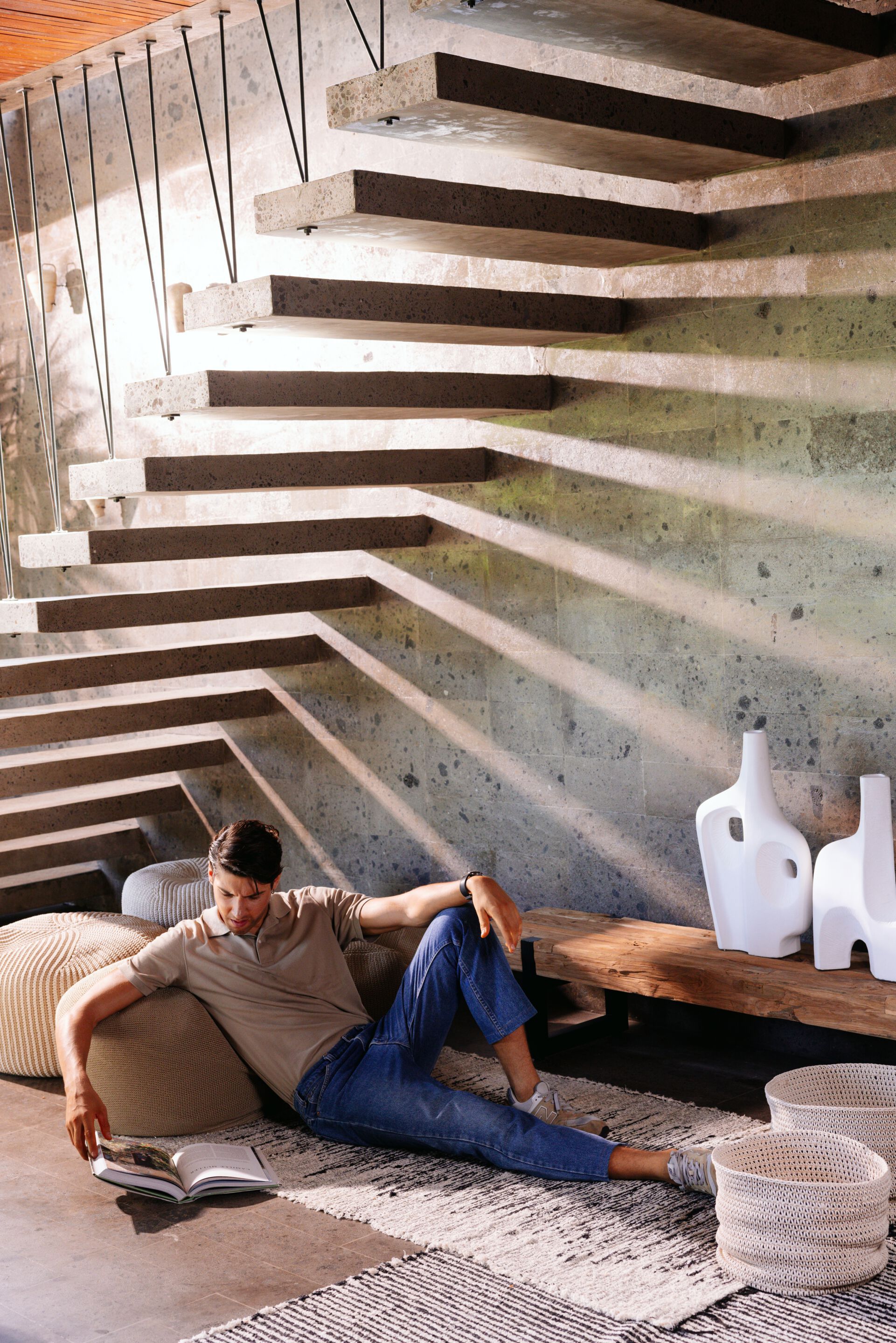 Низкий прямоугольный стол из тикового дерева cbdesign Sauvage ARCH-00049620 - Вид №3