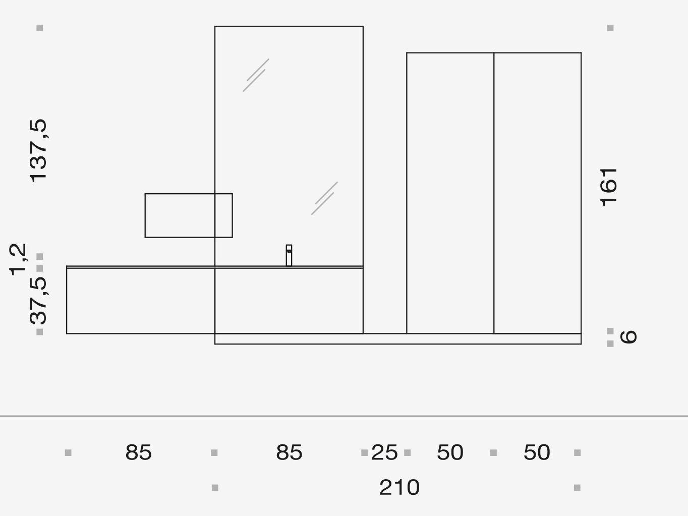 Деревянный умывальник с зеркалом ARCOM Поллок ARCH-00028167 - Вид №2