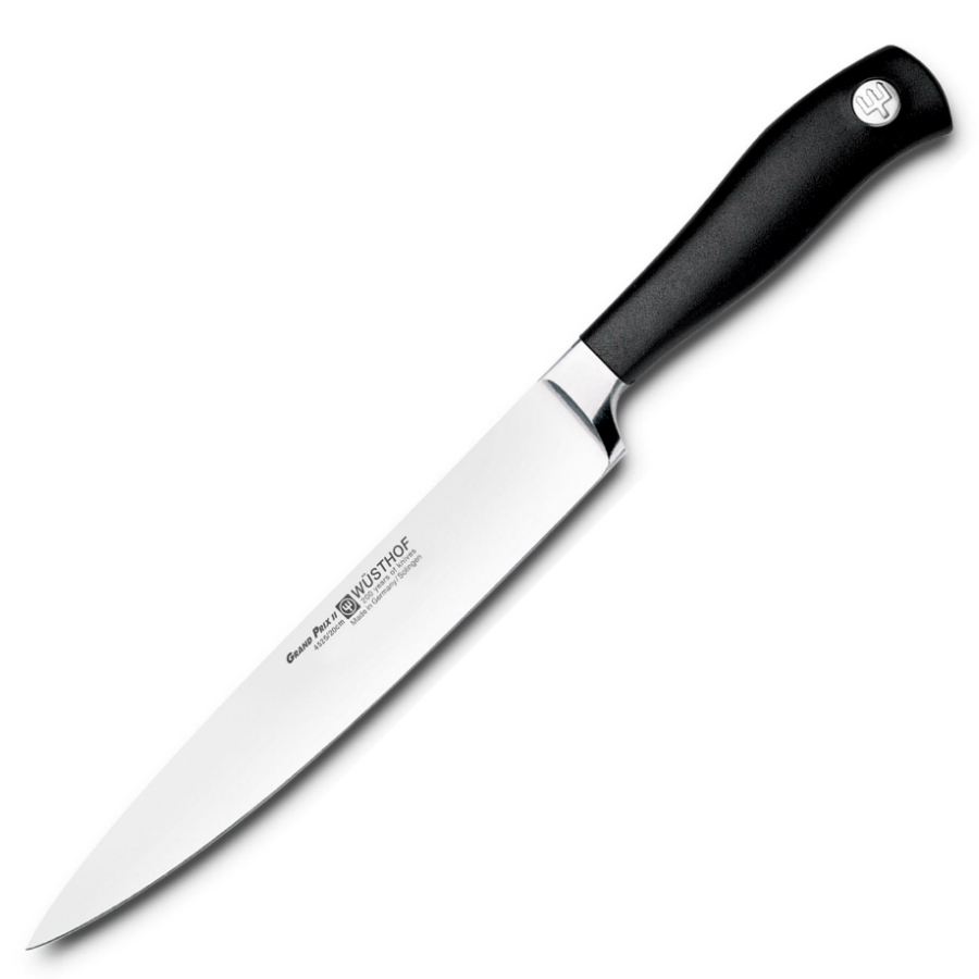 Набор кухонных ножей Grand Prix II: 5 шт., кухонные ножницы, мусат на светлой деревянной подставке WUESTHOF W98512 - Вид №4