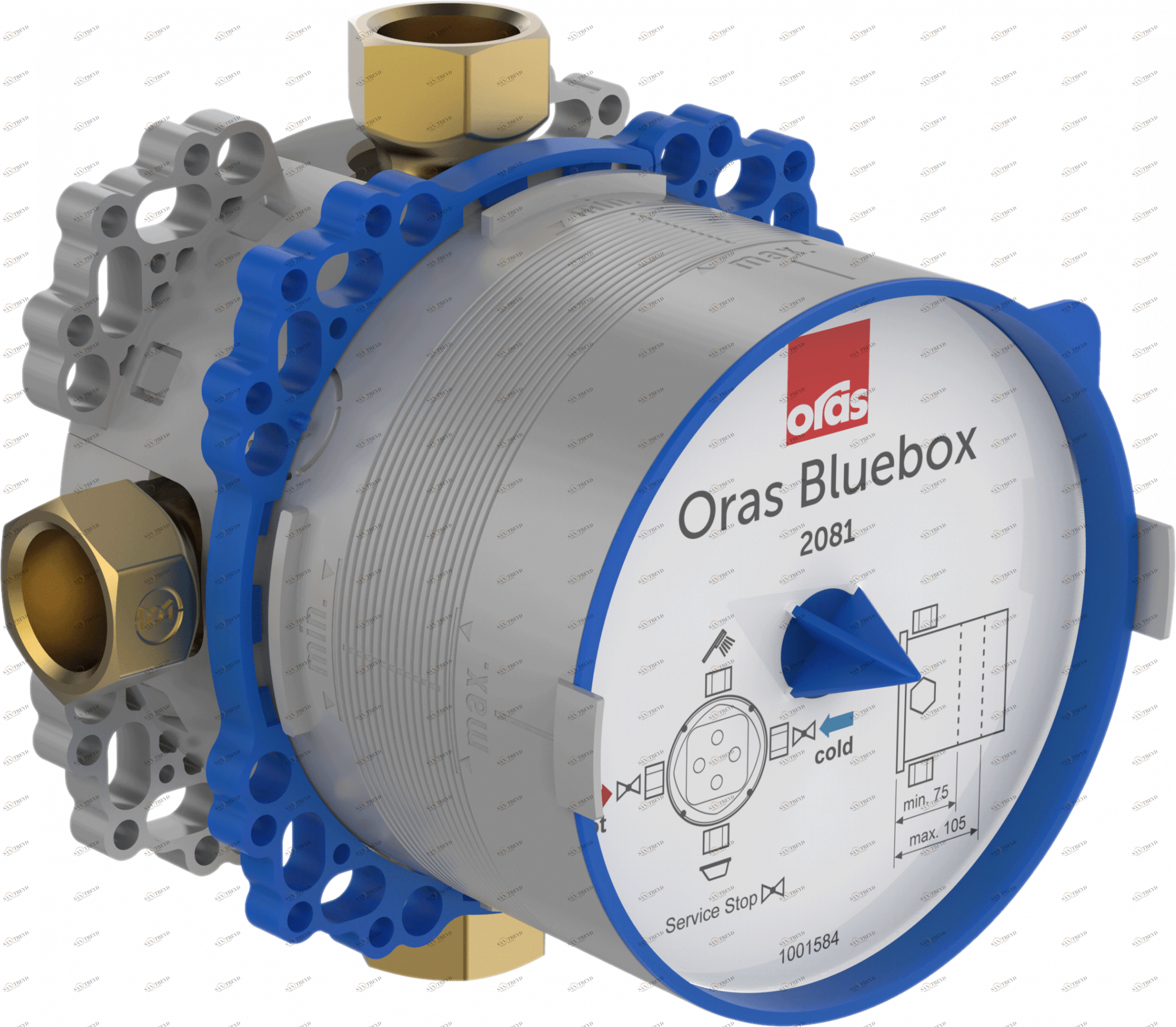 Oras 2081 Корпус смесителя для ванны и душа, G3/4 2081 Bluebox 