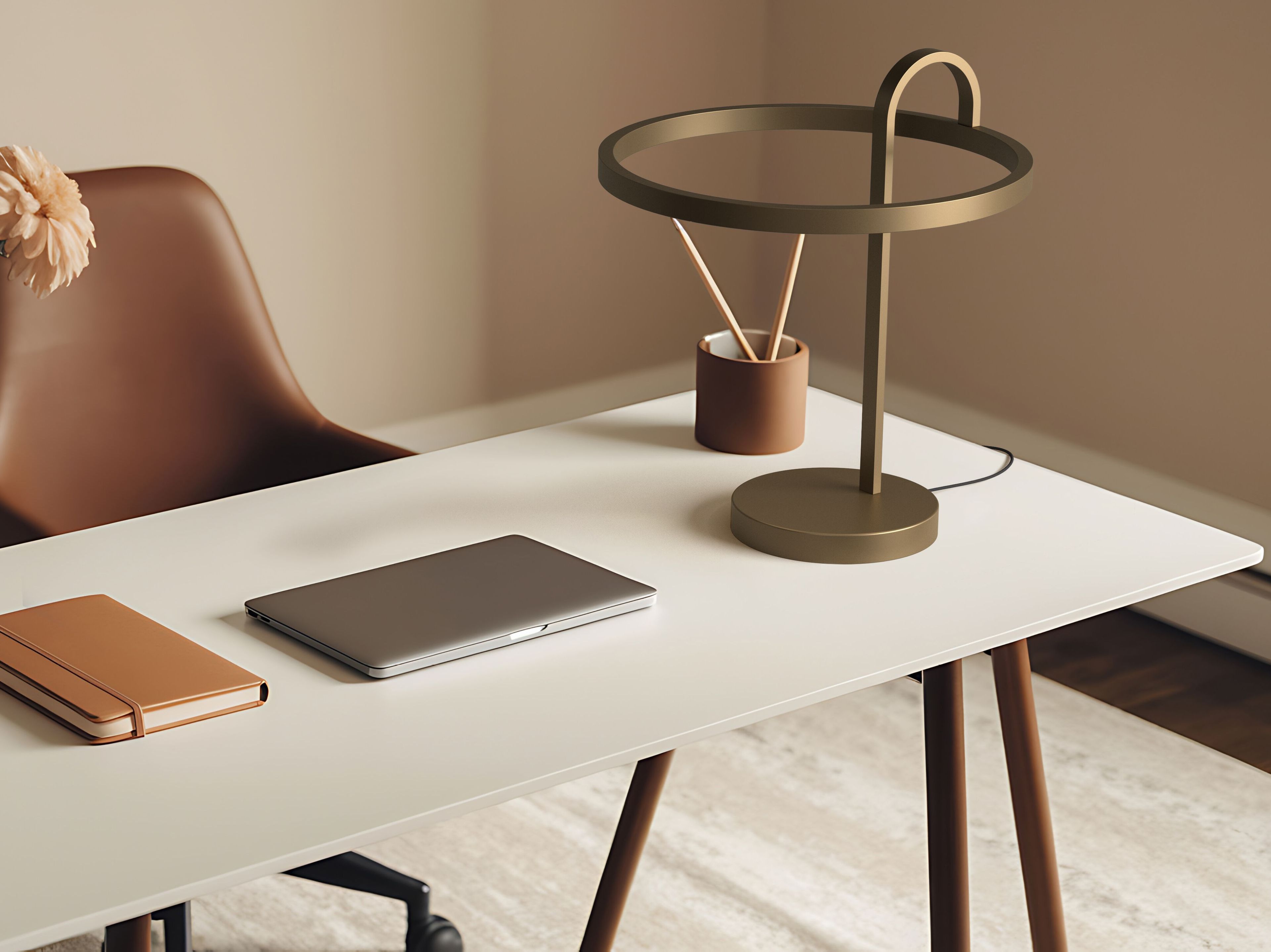 Dynamic-White стальная настольная лампа Euroluce Lampadari гнездо ARCH-00072958 - Вид №2