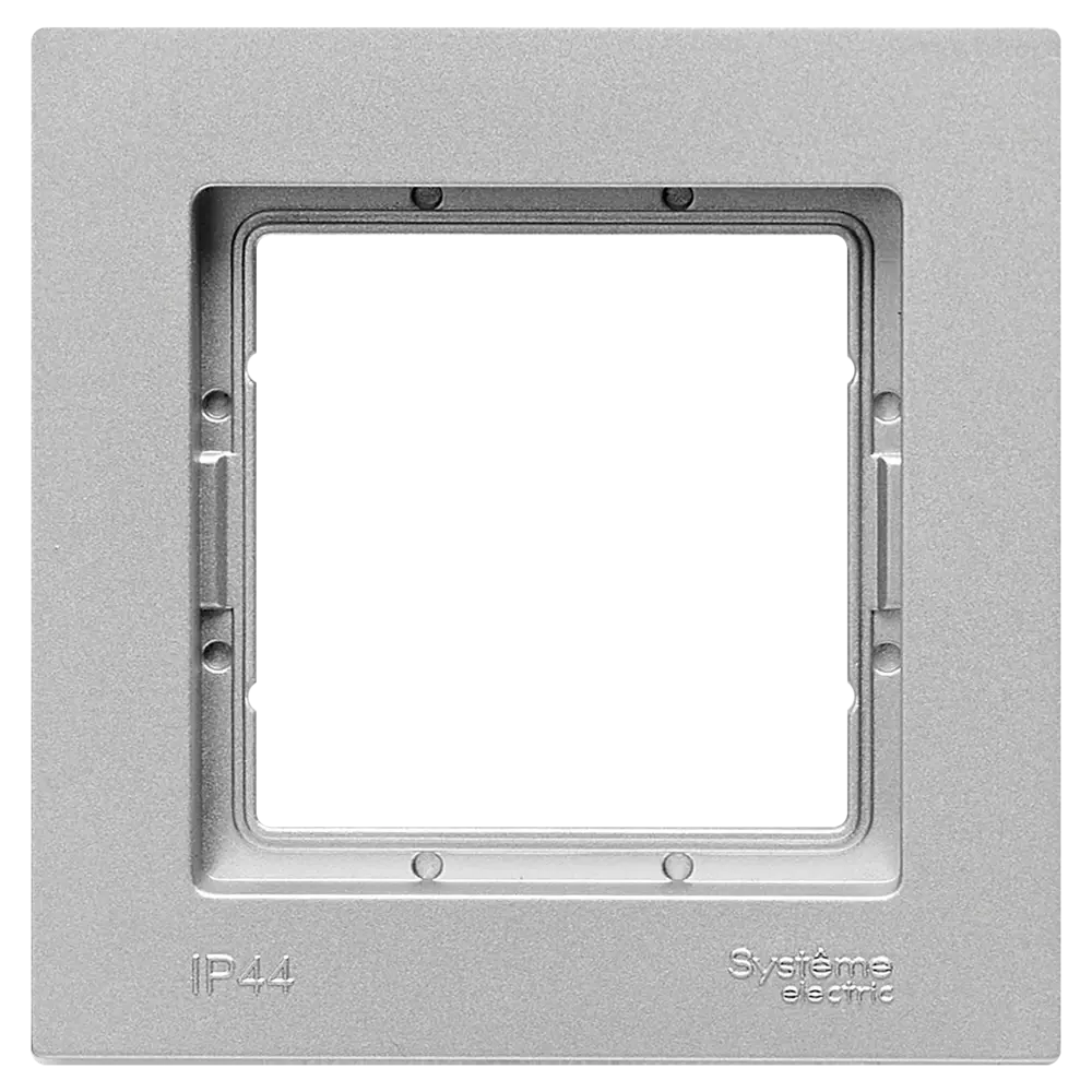 Рамка Systeme Electric AtlasDesign Aqua 1 пост цвет алюминий STLM-2021076