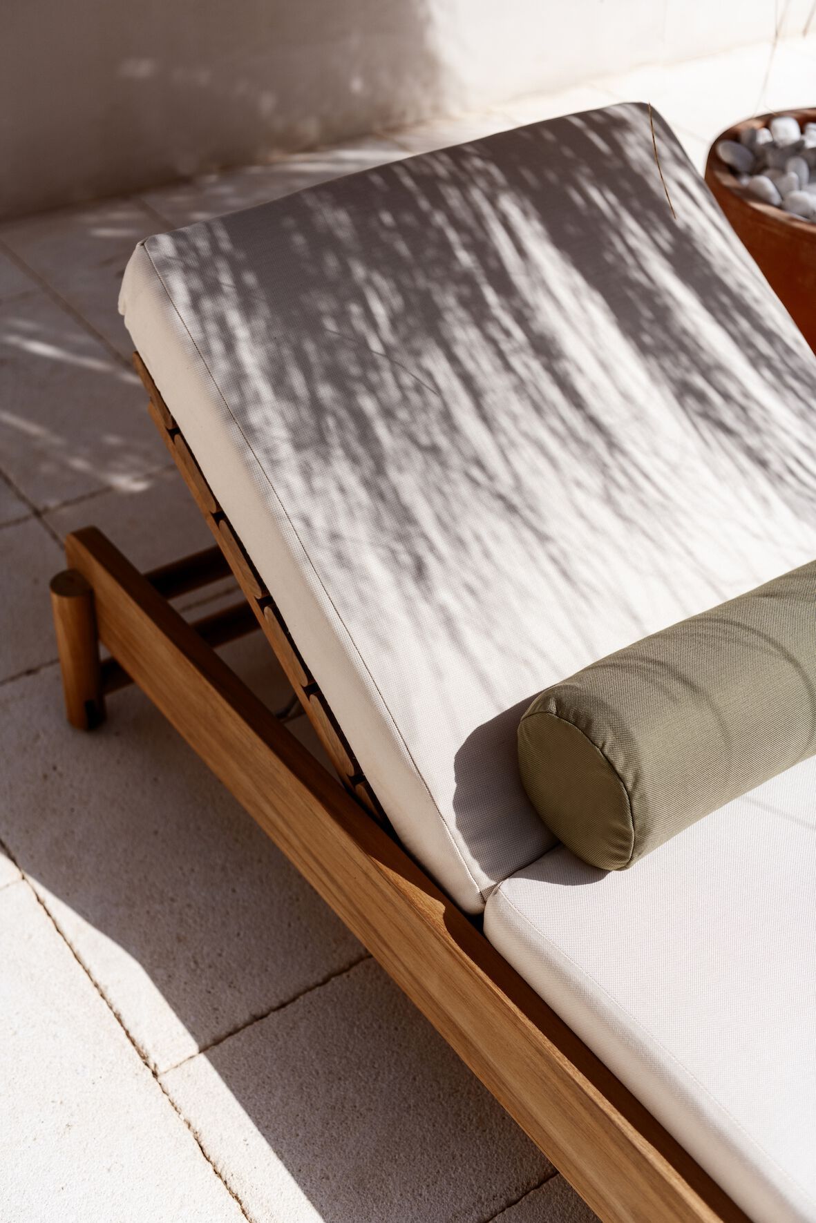 Садовая кровать из тикового дерева с подушками Sunbrella FJAKA Pomalo ARCH-00055129 - Вид №21