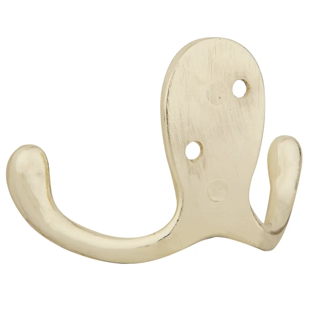 Крючок двухрожковый Модерн LK0202GO, металл, цвет золотой LAMPLANDIA STLM-2025774 - Вид №1