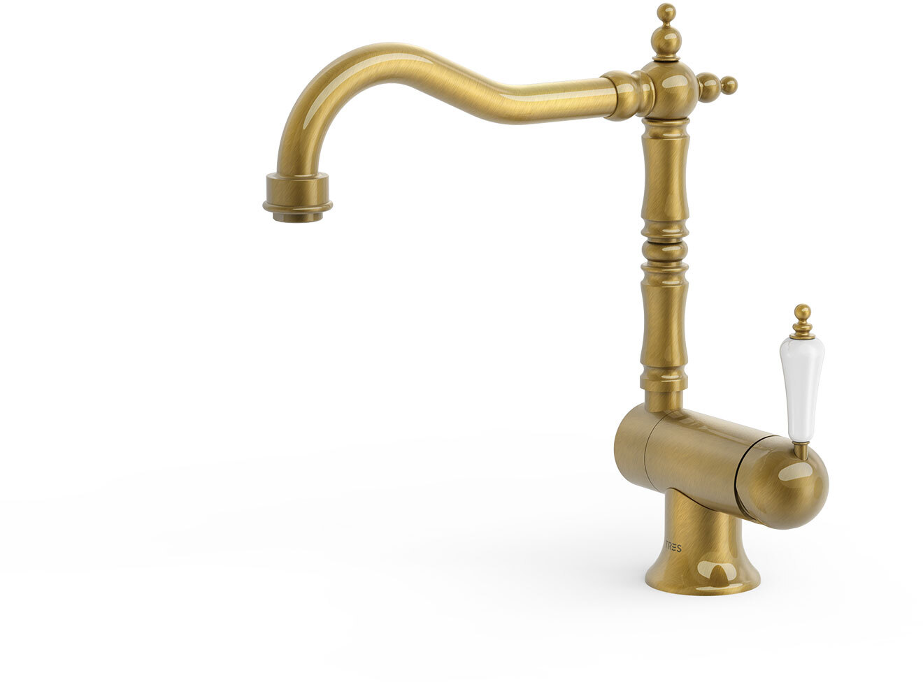 КУХОННЫЙ смеситель с одной ручкой и откидным носиком для кухни-24233401LV TRES