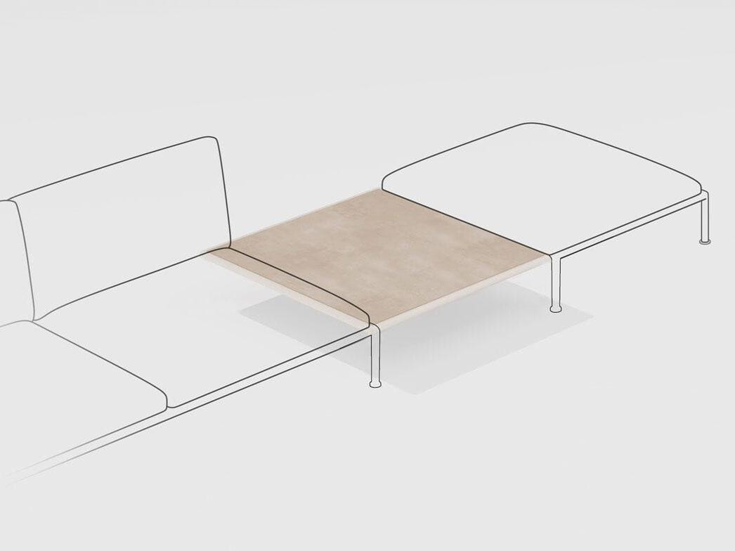 Низкий садовый стол из керамогранита FAST Roè ARCH-00088582 - Вид №1