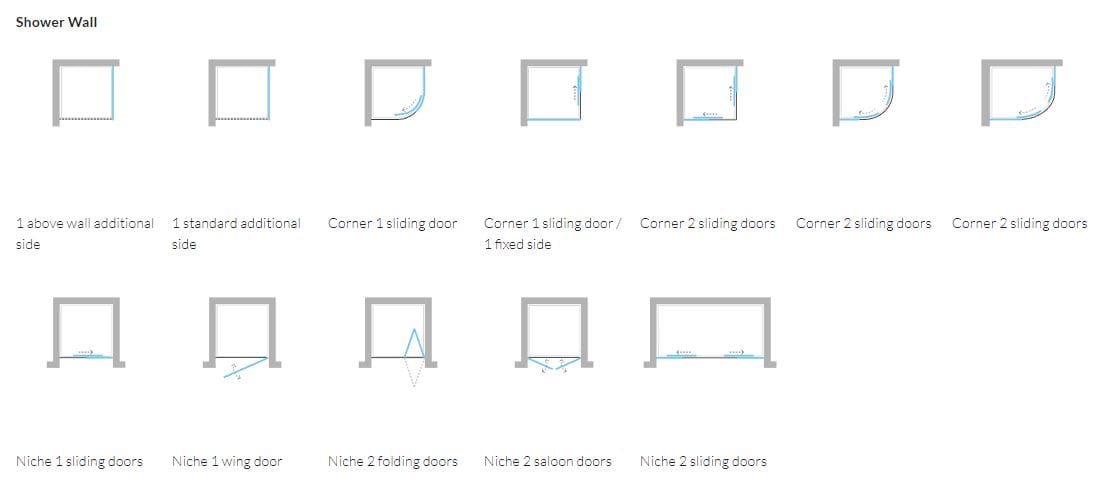 Нишевая душевая кабина с раздвижной дверью ARBLU ARCH-00150333 - Вид №5