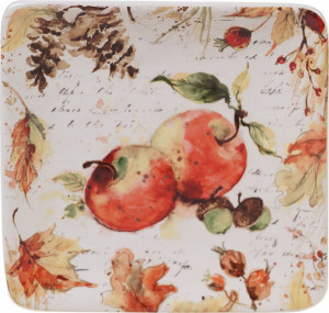 10642241 Certified International Тарелка пирожковая квадратная Certified Int. Осенние краски.Яблоки 15см, керамика Керамика
