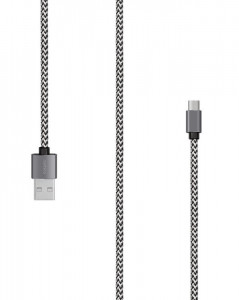 485064 Кабель "Digital AB-04 USB - micro USB", 2 м, черно-белый Rombica