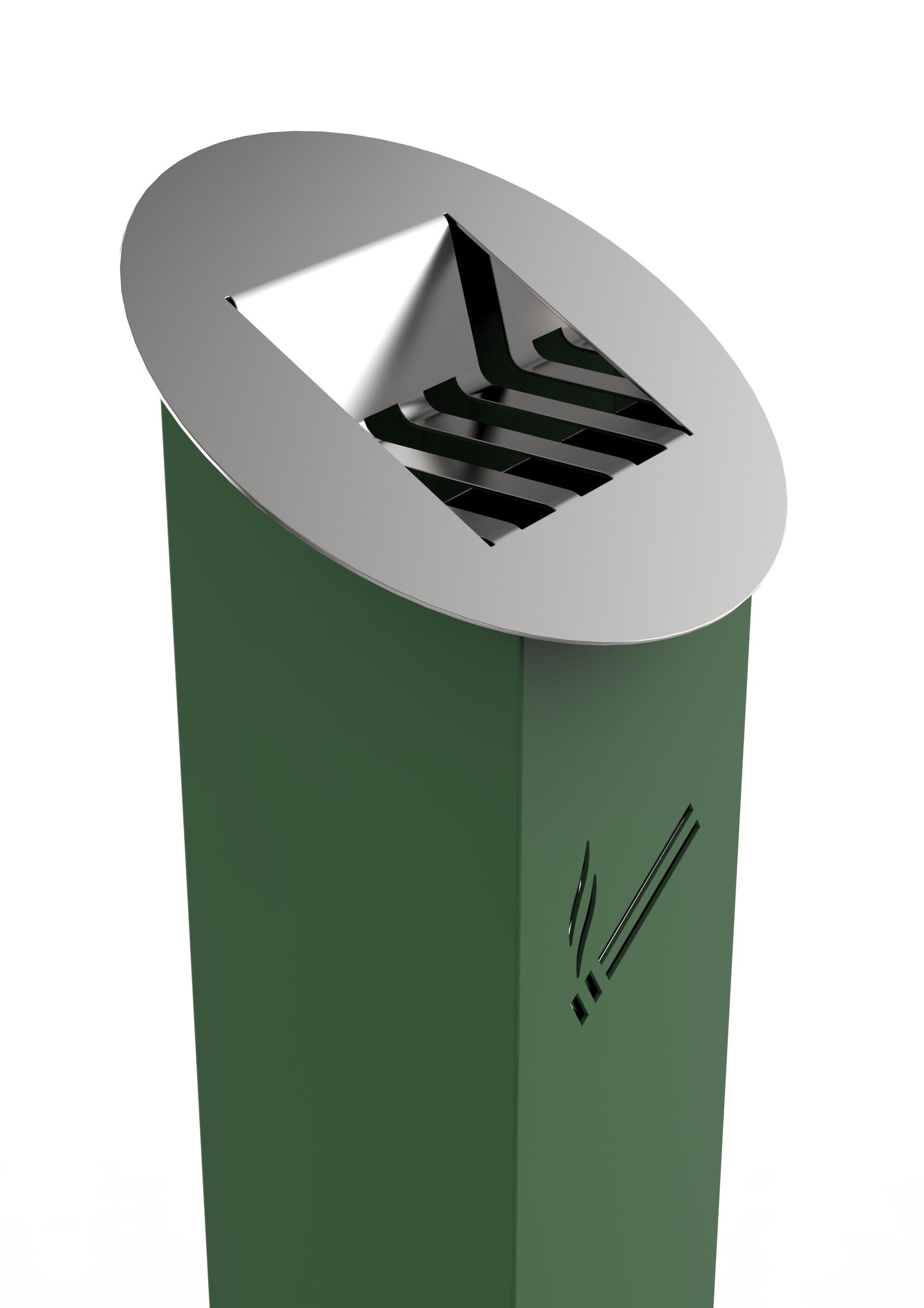 Стальная напольная пепельница для общественных мест CITYSì TOKYO ARCH-00000449 - Вид №1