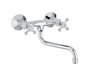 Хром латунь настенный кухонный кран