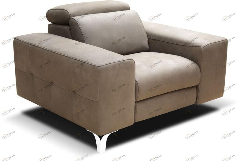 Rossini Sofas Кожаное кресло-реклайнер с подлокотниками Tessa sun-id-1372061