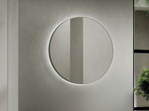 Круглое зеркало со встроенным настенным освещением