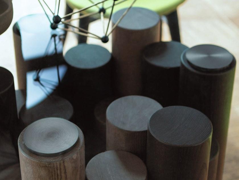 Porada Круглый стол из массива дерева со стеклянной столешницей Nineteen sun-id-1426494 - Вид №1