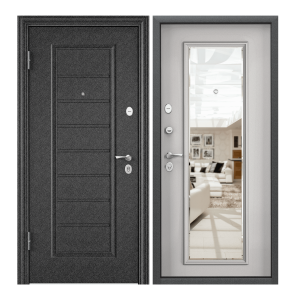 91154305 Входная дверь Delta PRO MP левый 205х95см зеркало бьянко STLM-0502462 TOREX