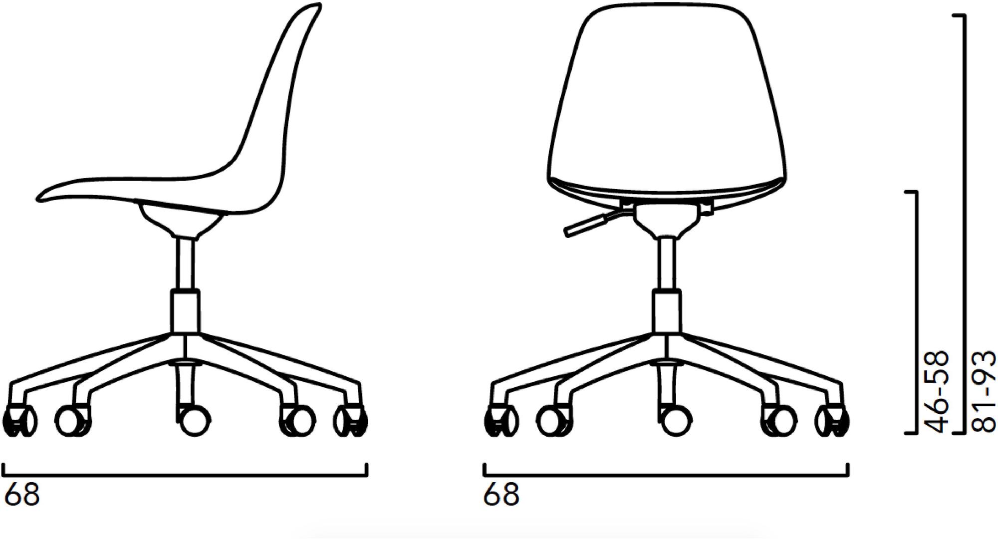 Crassevig Вращающееся кресло с 5 спицами Pola sun-id-1438753 - Вид №3