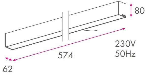 LUNOO Светодиодный настенный светильник прямого света в современном стиле L-way sun-id-1419859 - Вид №1
